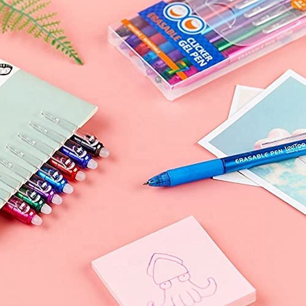 FCP ZAINO SCUOLA Calciatori Panini tondo organizzato 3 scomparti zip + astuccio ovale zip + Omaggio 7 Penne Scatto cancellabili con Gomma e portachiave calcio