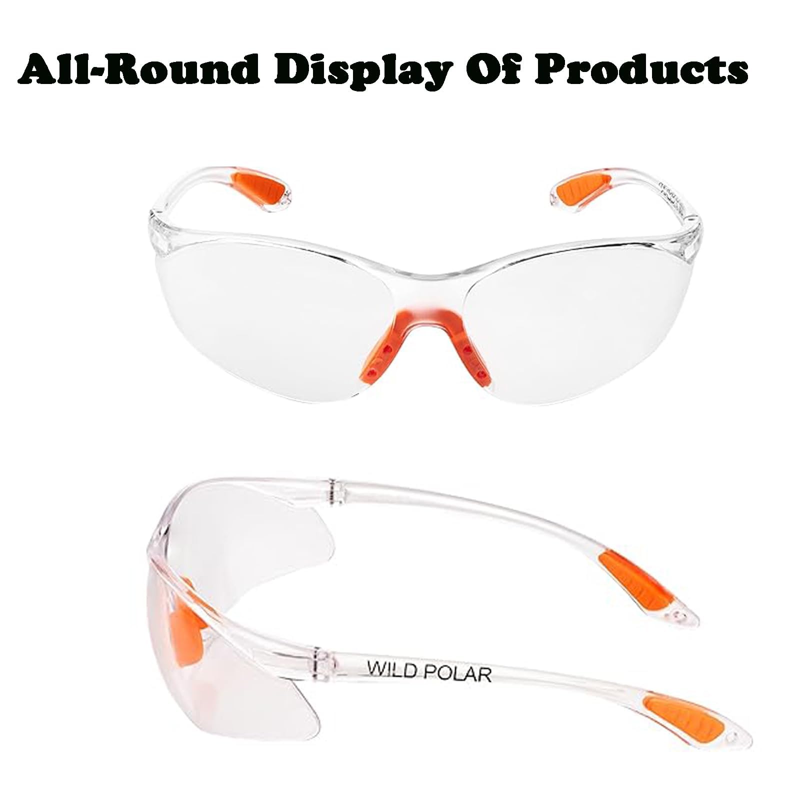 JNGTKL Safety Glasses, 8 Pack Eye Protection Glasses (1555cm), Safety Goggles For Adults, Anti-Fog Protective Glasses For Work, Suitable For Outdoor Work To Protect The Eyes (White) - Image 4