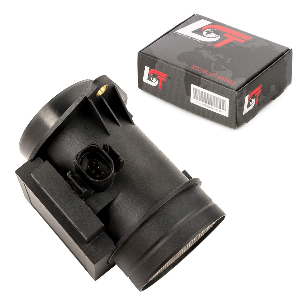 LST Luftmengenmesser LMM Sensor MAF Luftmassenmesser Steuergerät Luftstrommesser 074906461 kompatibel mit VW Caddy Golf LT Passat Polo Sharan T4 Vento