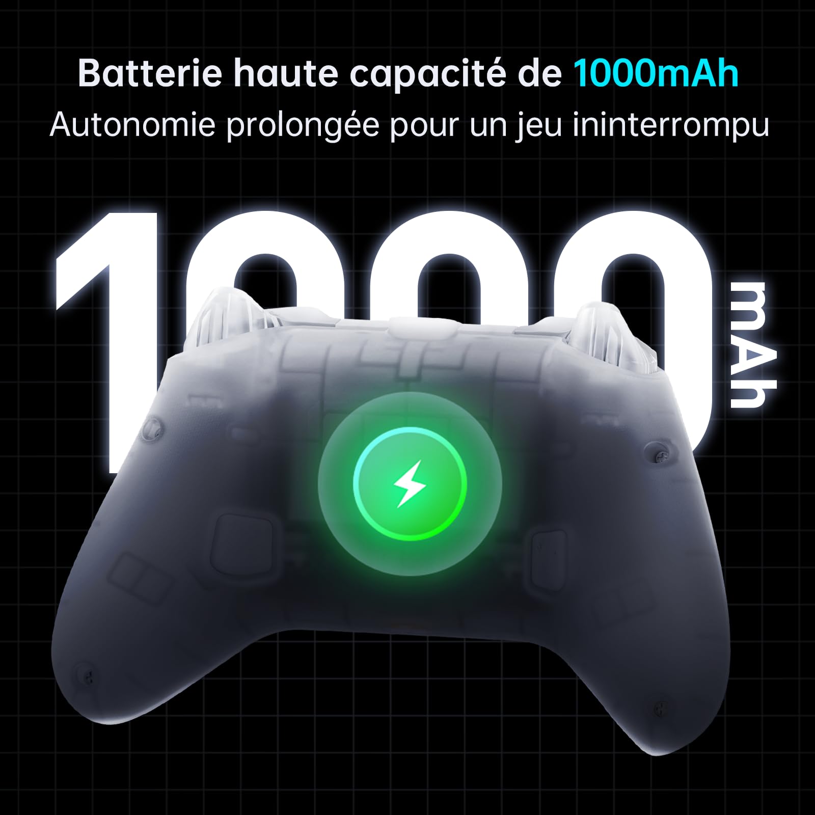 Machenike G3V2 Manette Sans fil PC, 2 Joystick à Effet Hall Réglable, 2 Boutons Programmables, Lumières RGB Multicolores, Pour PC/Switch/iOS/Android, Batterie 1000mAh, Charge Station(Noir, PE-Upgrade)