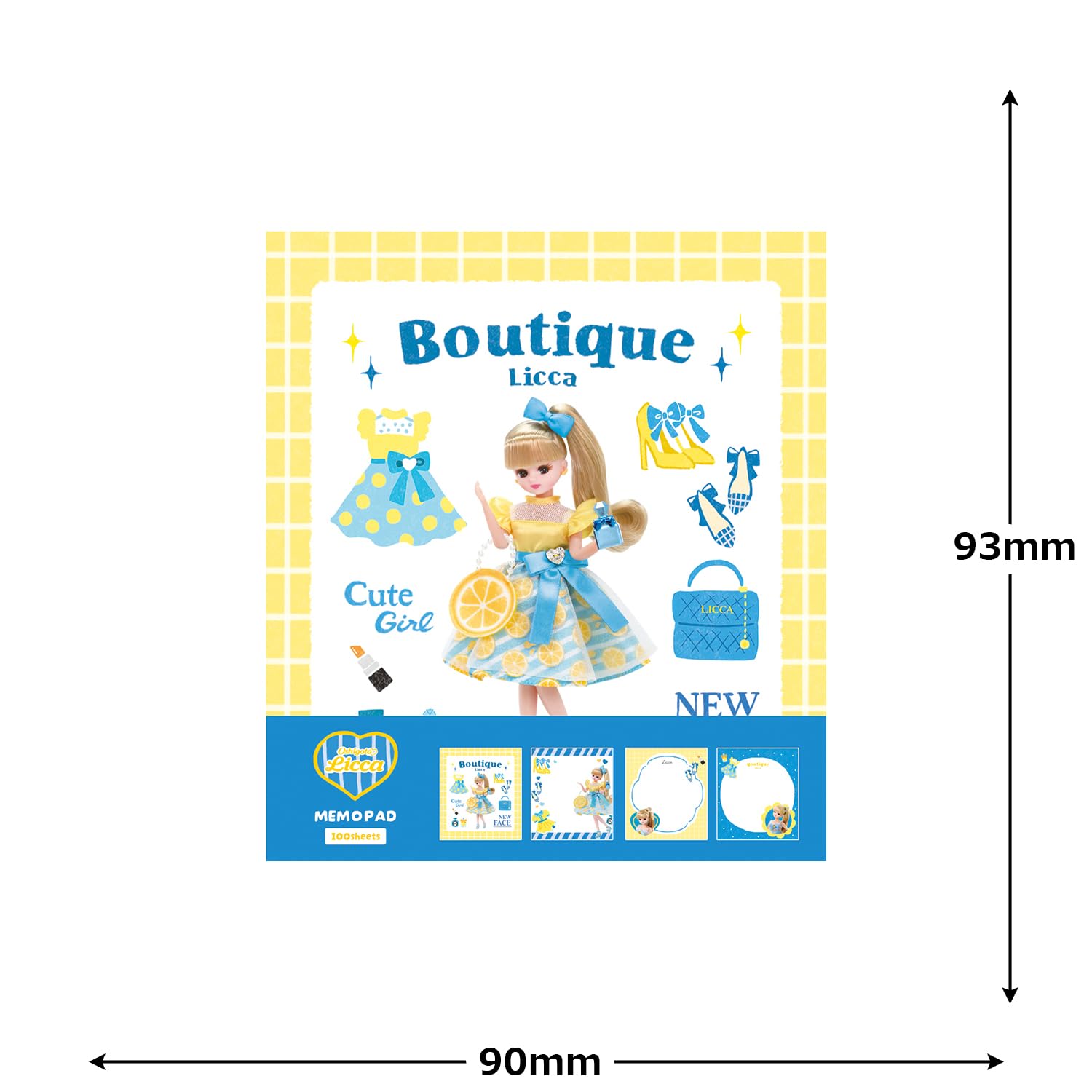 Amazon.co.jp: 古川紙工 リカちゃん メモパッド oshigoto Licca