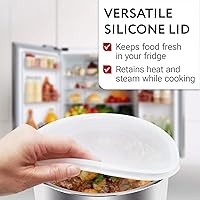 Vista 4 de Impresa Tapa de silicona Insta Pot de 8 cuartos (sin BPA), compatible con olla a presión eléctrica programable IP-DUO80 7 en 1, solo 8 cuartos