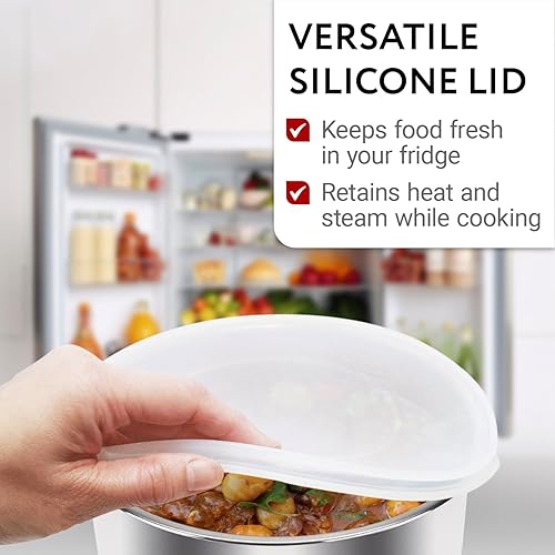 Miniatura 4 de Impresa Tapa de silicona Insta Pot de 8 cuartos (sin BPA), compatible con olla a presión eléctrica programable IP-DUO80 7 en 1, solo 8 cuartos de