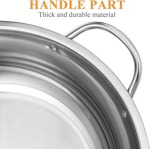 Miniatura 6 de Olla de mandarina de acero inoxidable Sartén de inducción Sartén asiática Utensilios de cocina de inducción Wok Dividido Hotpot Divisor Olla de