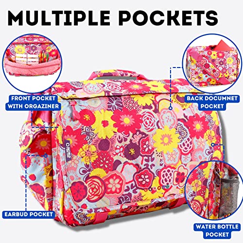 Image of J World New York Thomas Laptop Messenger Bag for Women & Men. Kids Computer Bookbag
