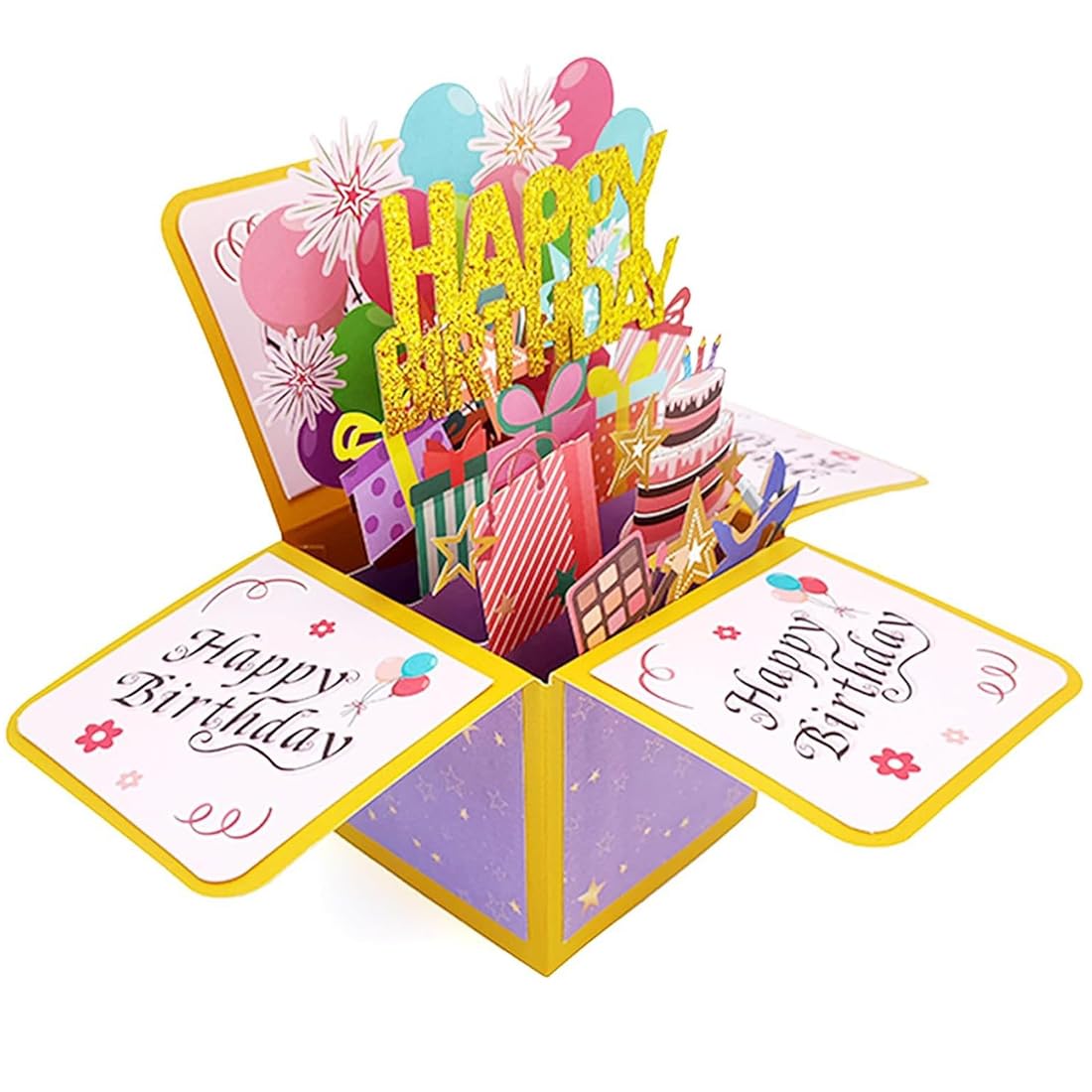 Carte D'anniversaire Pop-up 3D Pour Nièce - Design Coloré Avec Enveloppe, Décoration Créative Et Personnalisée - 9