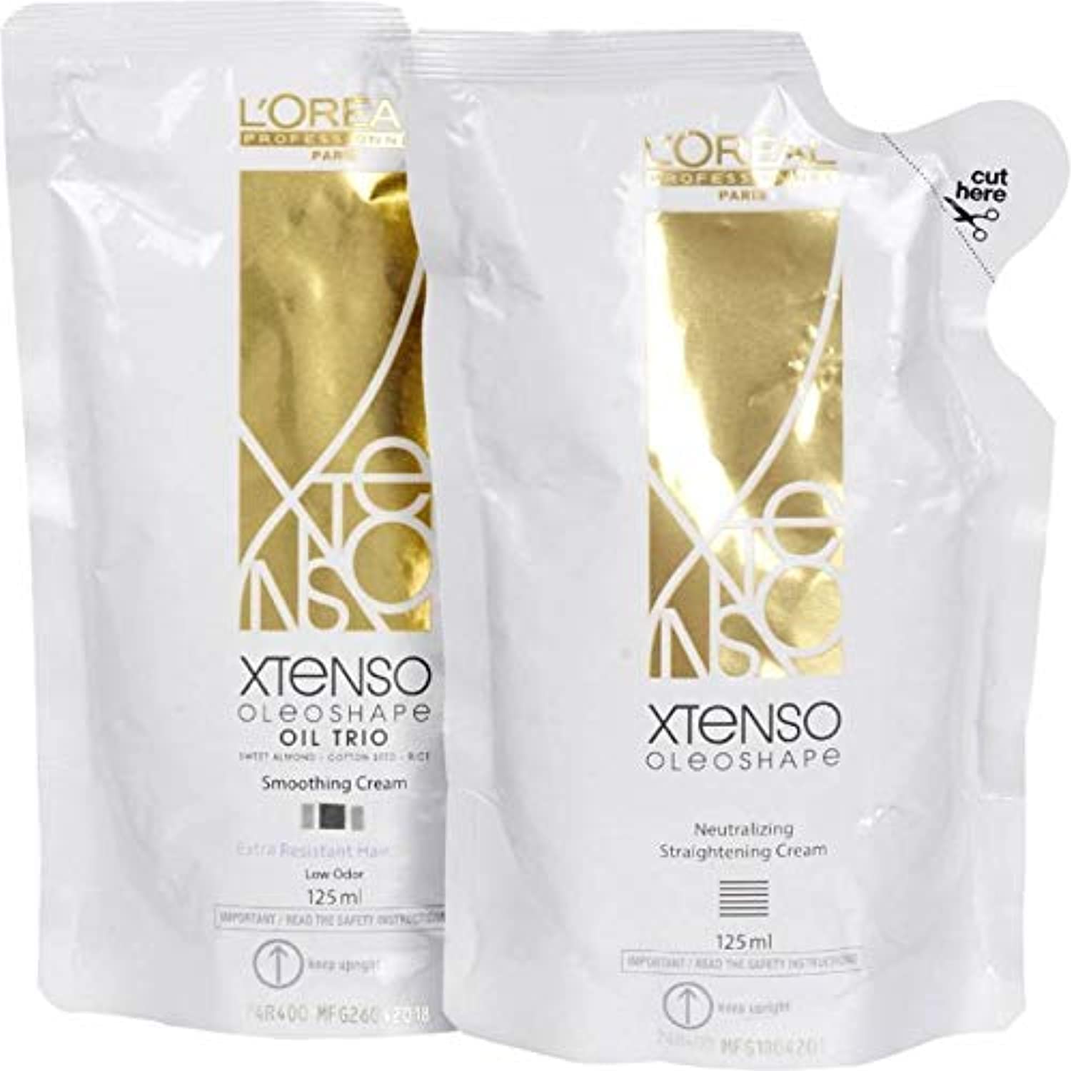L'Oréal Paris Xtenso Oil Trio Extra Resistant Hair Straightening Cream (2*125ml)