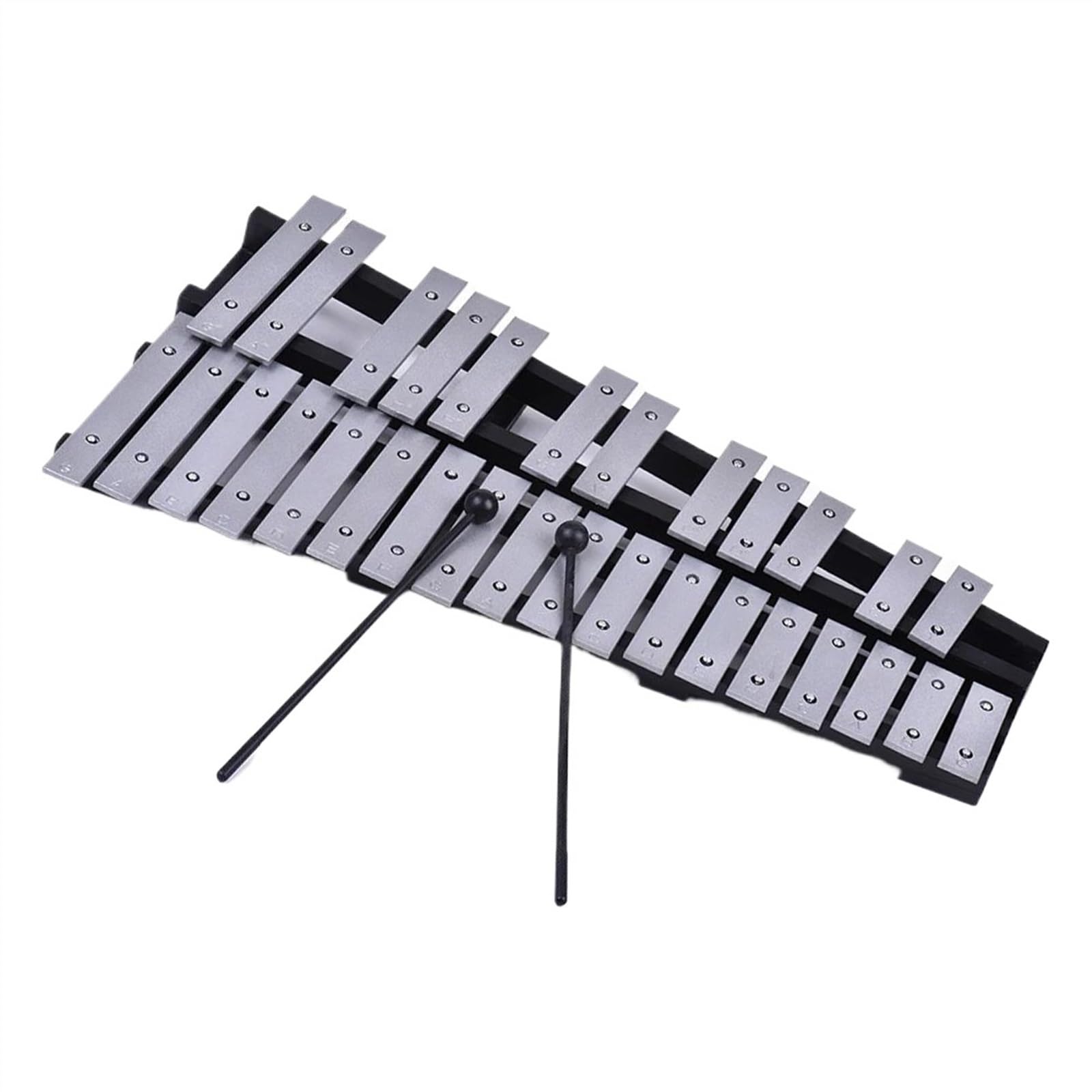 xilófono profesional Barras De Aluminio Plegables Con Marco De Madera Para Xilófono Glockenspiel De 30 Notas Con Bolsa De Transporte Fácil De Aprender