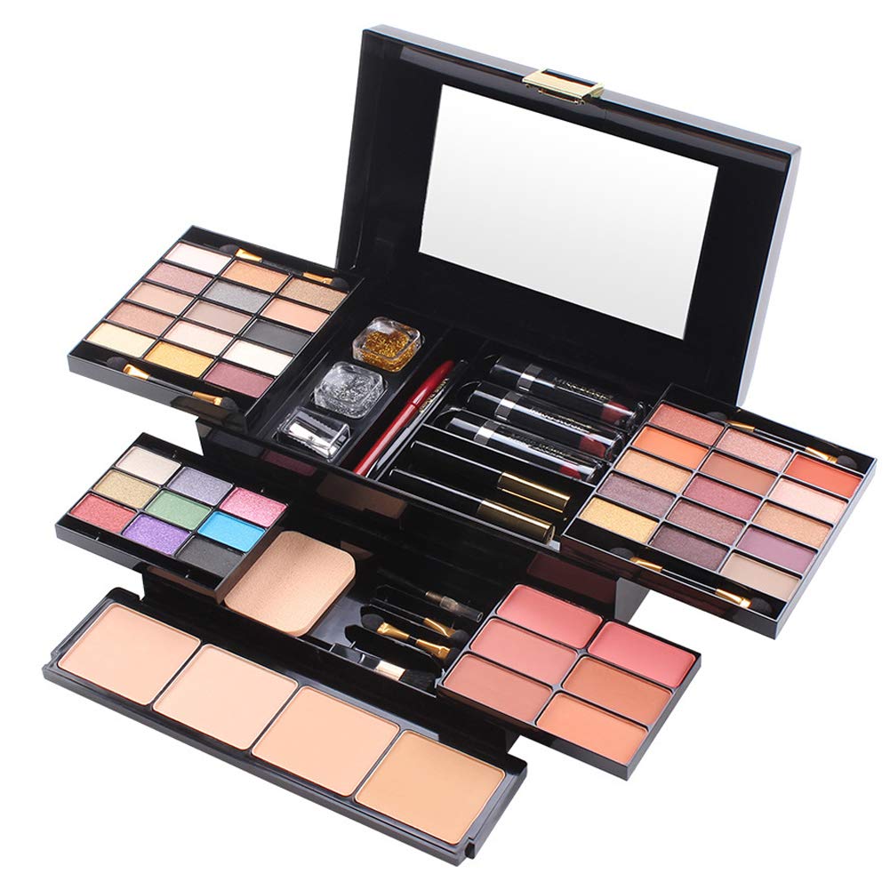 39 Colors Makeup Kit Combination with Eyeshadow Blusher Press Powder and Lip Gloss - Ideal Make Up Cosmetic Set for Professional and Daily Use #1