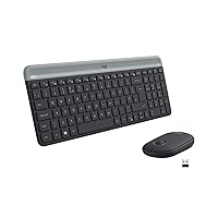 Logitech MK470 Kit Mouse e Tastiera, Layout Spagnolo Qwerty