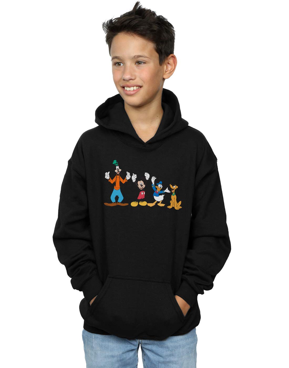 Disney Boys Mickey Mouse Friends Hoodie Black 9-11 Years