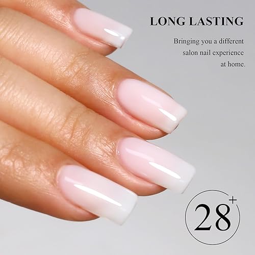 Miniatura 4 de Imtiti Esmalte de uñas de gel azul y verde, 1 unidad de 0.5 onzas líquidas de color perla de diamante semipermanente, esmalte de uñas en gel de