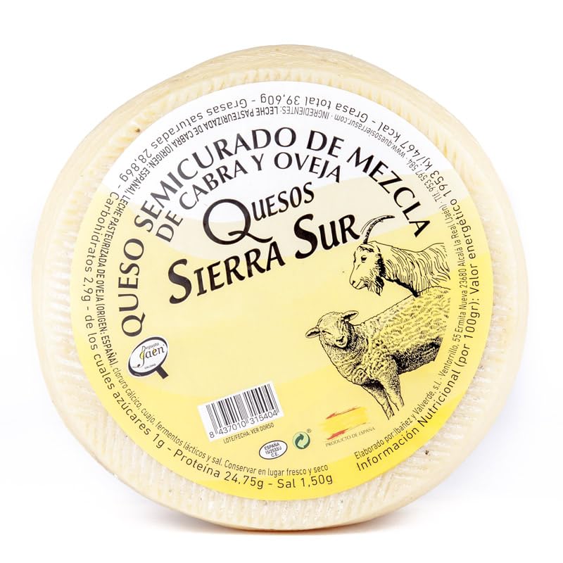 Queso Semicurado de Mezcla Entero de Cabra y Oveja (ENTERO)