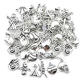 60pcs Baseball Theme Classic Softball Sport Charms Pendant Finding for DIY Necklace Bracelets...