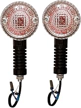 Side, Rear Incandescent Indicator Lights for Bajaj Avenger 150, Avenger 200, Yellow, Pack of 2