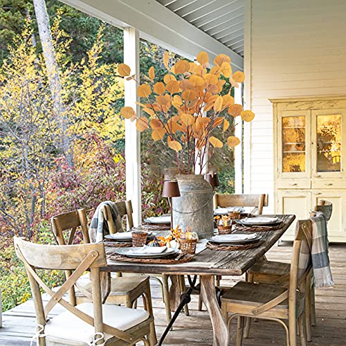 4Pcs-Artificial-Eucalyptus-Leaves-Stems-338-Eucalyptus-Branches-Orange-Fake-Fall-Flowers-Decor-Eucalyptus-Plant-for-Home-Fireplace-Farmhouse-Party-Wedding-Table-Bathroom-Autumn-Decor 4Pcs Artificial Eucalyptus Leaves Stems 338 Eucalyptus Branches Orange Fake Fall Flowers Decor Eucalyptus Plant for Home Fireplace Farmhouse Party Wedding Table Bathroom Autumn Decor