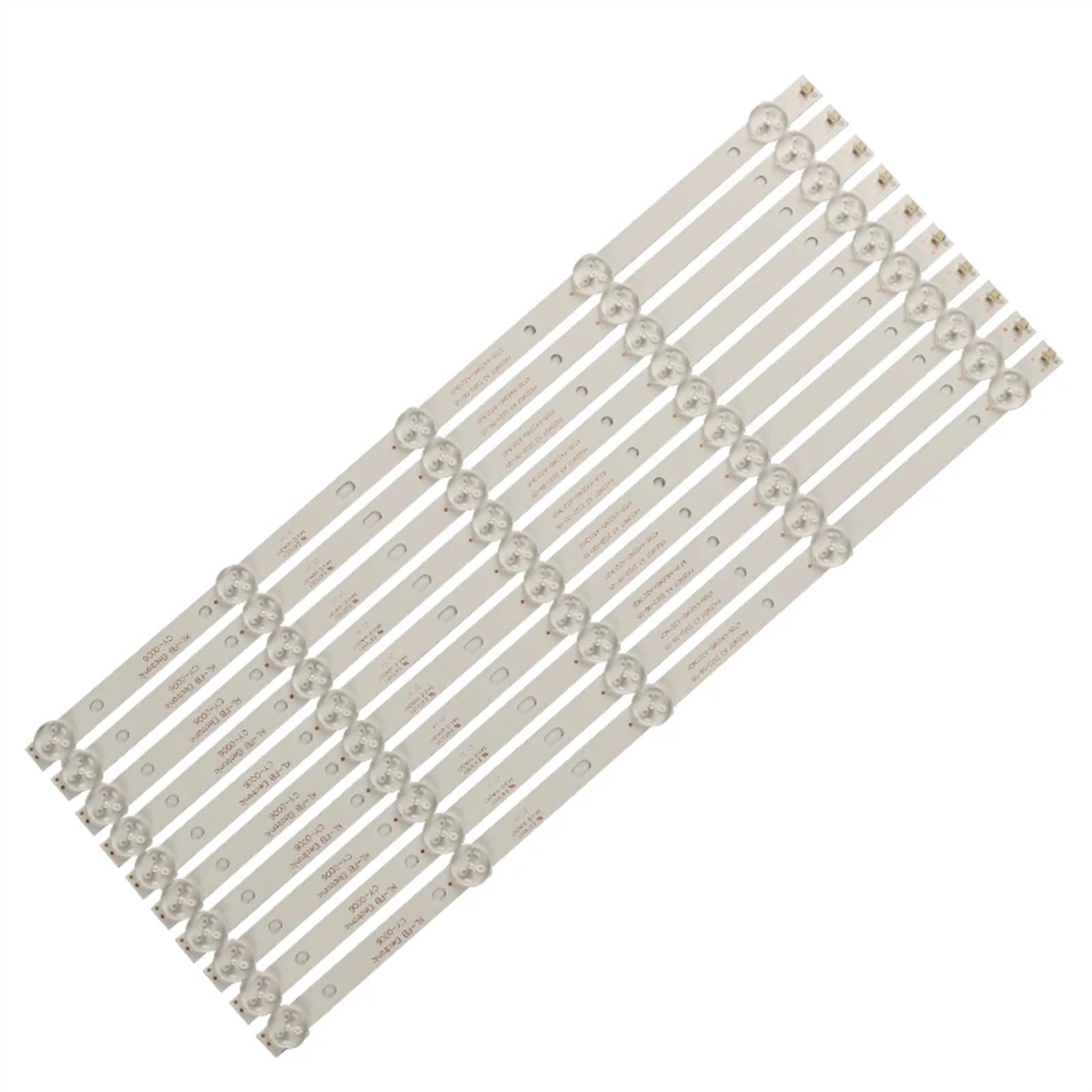 Striscia di retroilluminazione a LED 2TV (16 Pezzi) Compatibile for 43PFF5459 42PUF6052 K420WD7 4708-K420WD-A3213K01 K420WDB TH-43C500C 8 Pezzi 5 LED (3 V) 415 mm(2TV(16pcs))