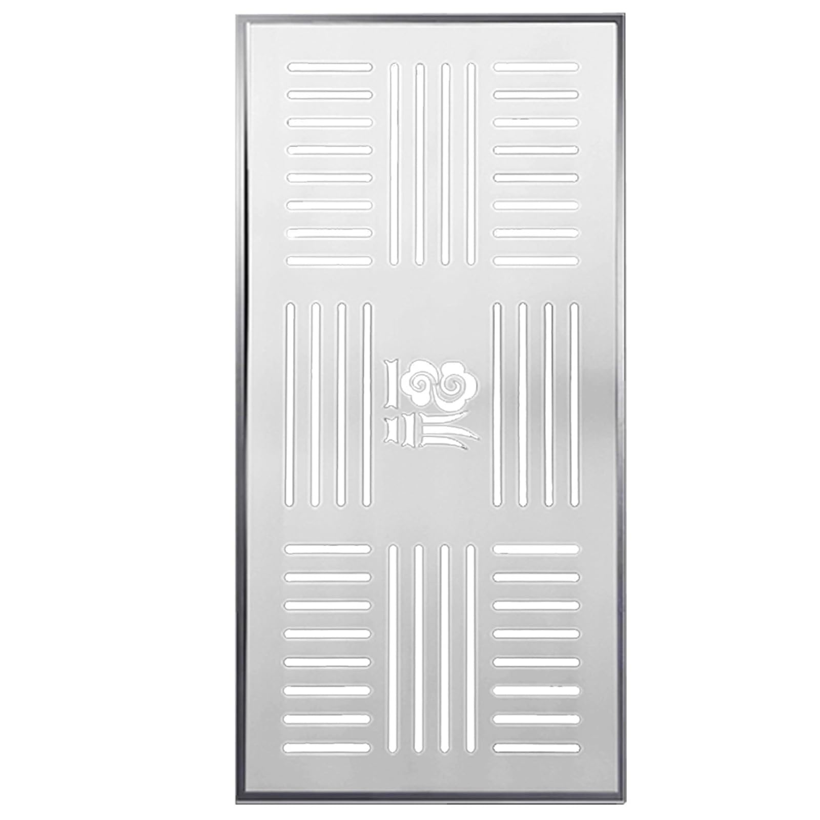 Plaque d'égout en acier inoxydable 30 x 40 cm avec cadre pour couvercle de regard