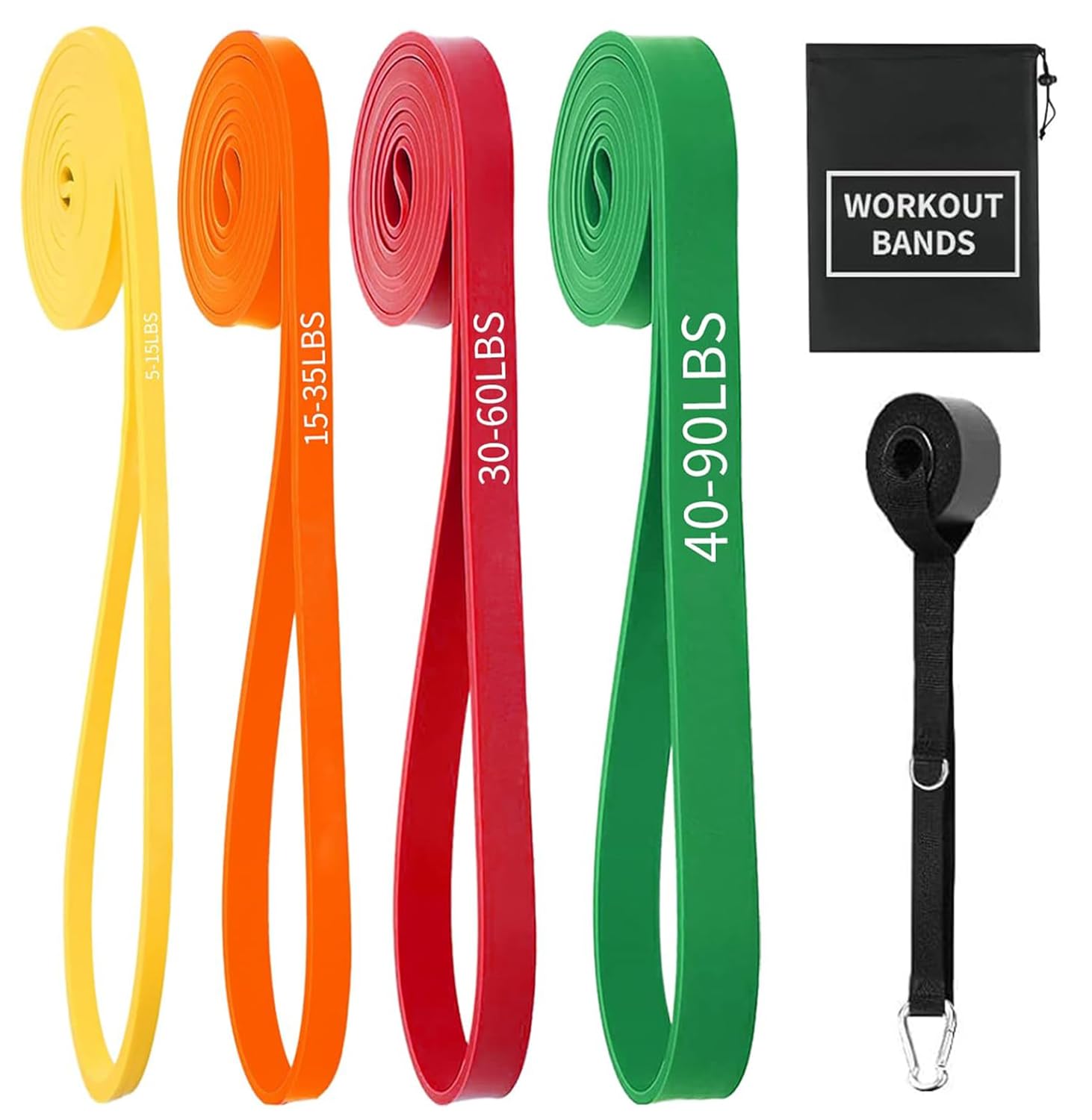 Resistance Bands for Working Out, Pull Up Bands Set, Exercise Bands at Home Workout Equipment, Workout Bands for Men and Women,Stretch Bands for Exercise