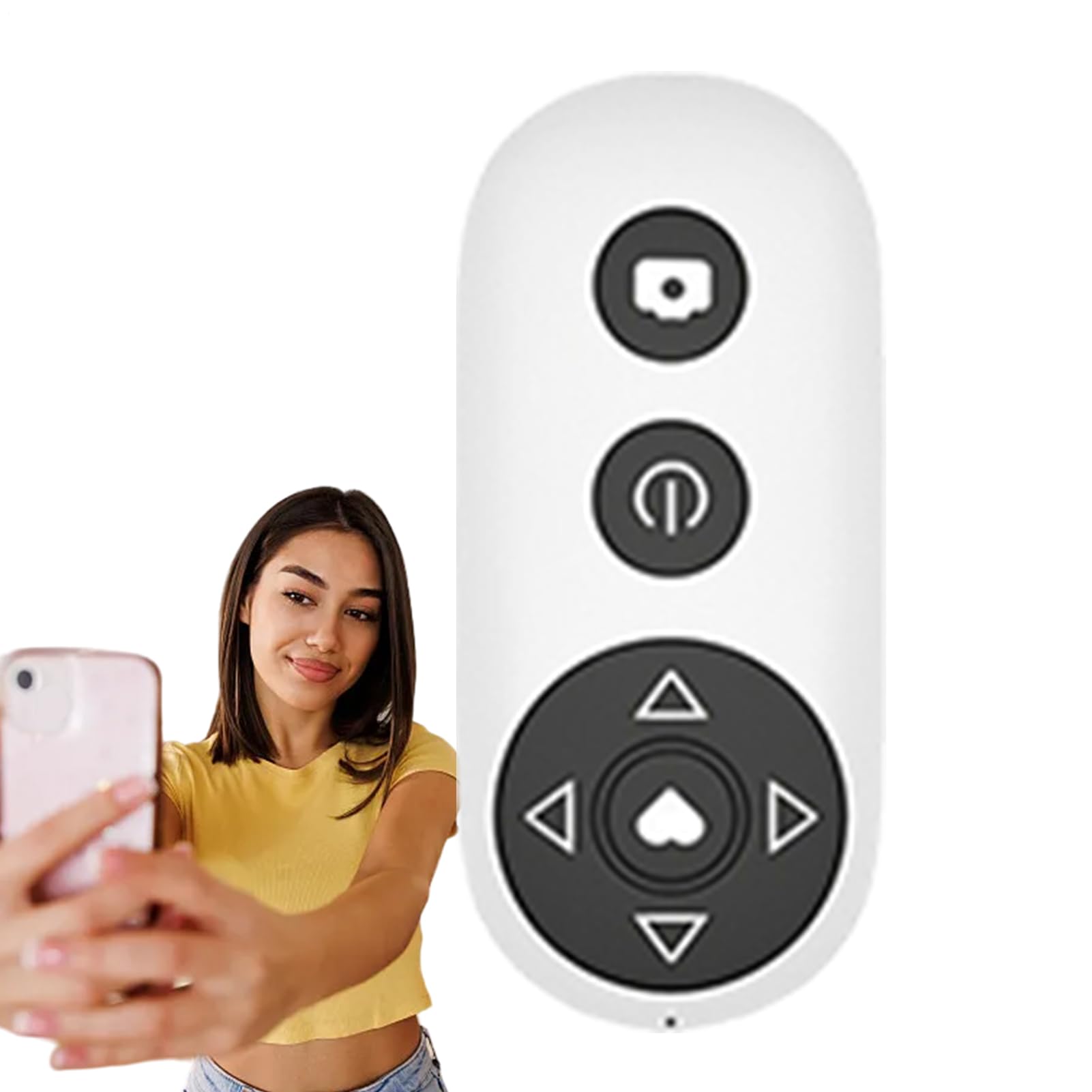 Wireless Remote Control: Mini Wireless Pointer, Mobile Device Controller, Compact Presentation Clicker, Cross- Control Unit | for Tablet Smartphone Office School Work