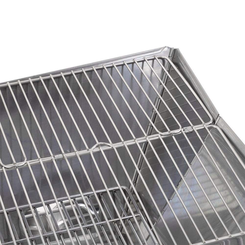 KANBUN składany grill węglowy, przenośny grill do grilla lekki prosty grill na kemping, ogród, na zewnątrz, podróże Double the comfort