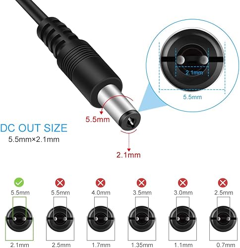 Miniatura 2 de Fuente de alimentación de 24 V, adaptador de corriente de luces LED de 2 A 48 W, transformador de 100-240V CA a 24V CC, fuente de alimentación de