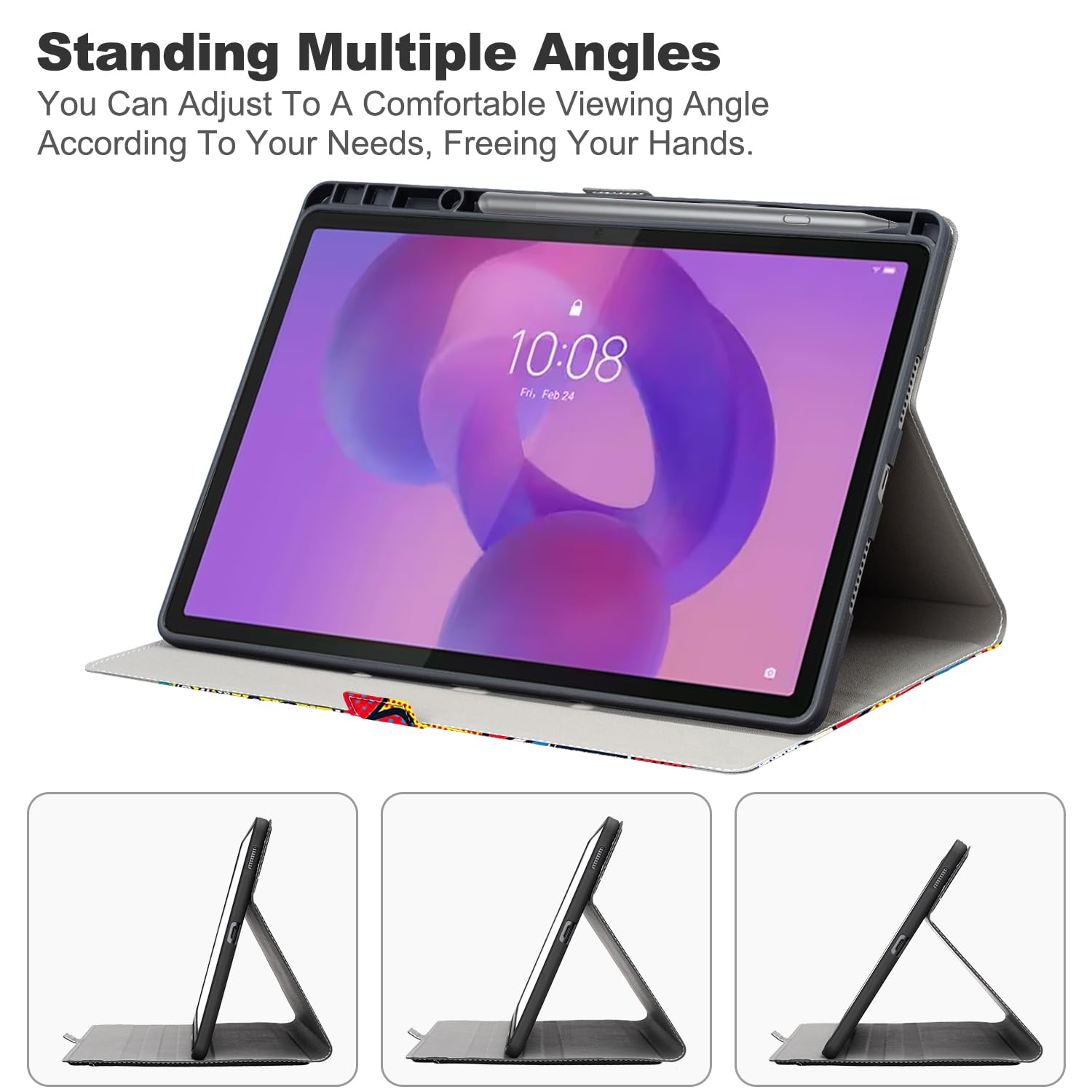 Amazon.co.jp: Derwere Lenovo Idea Tab Proケース ペンホルダー付き