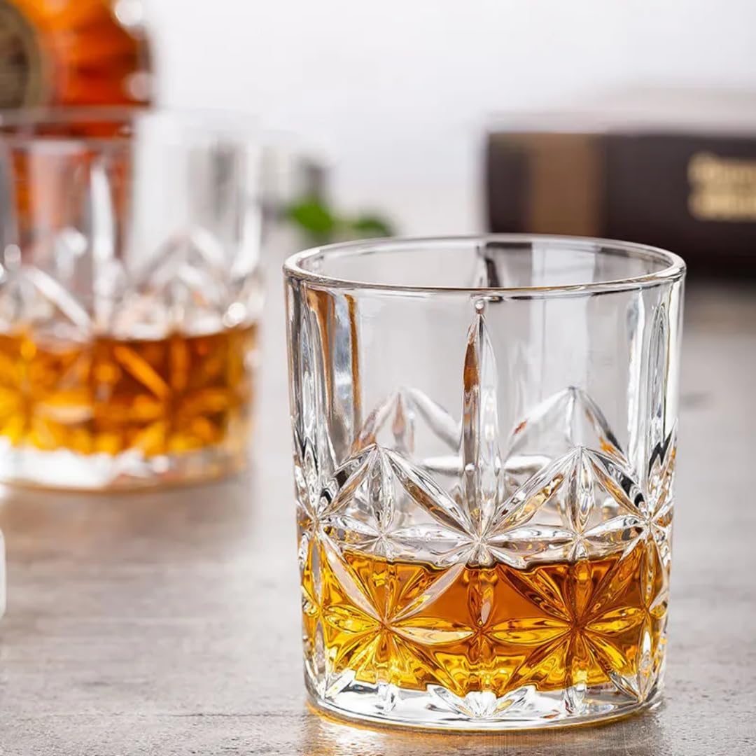 Crystal Whiskey Glasses Set - 6 Premium Tumblers -20