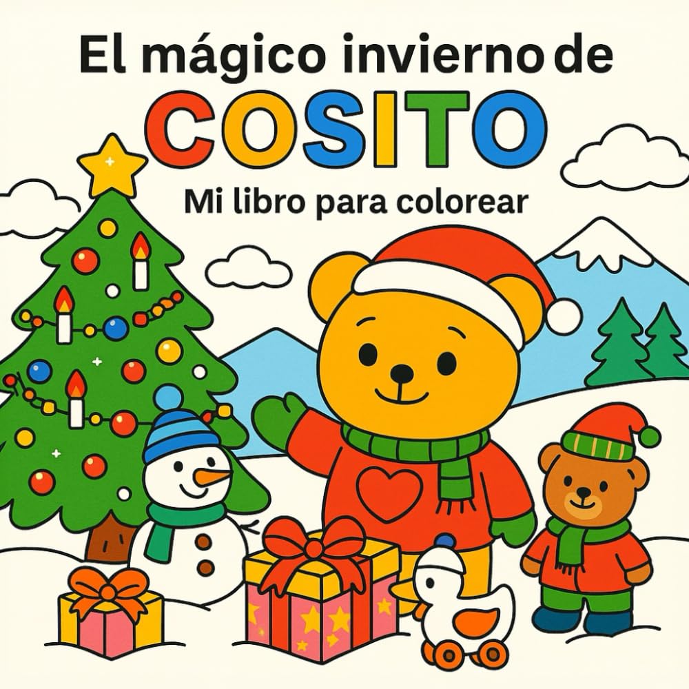 El mágico invierno de COSITO: Mi libro para colorear