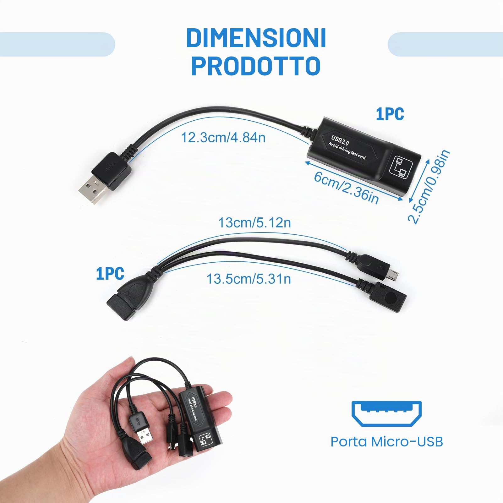 Adattatore Ethernet LAN ad alta velocità per Fire TV Stick Lite/4K/4K Max con adattatore USB OTG per una connessione Internet cablata stabile, adattatore di rete Ethernet fino a 100 Mbps (nero)