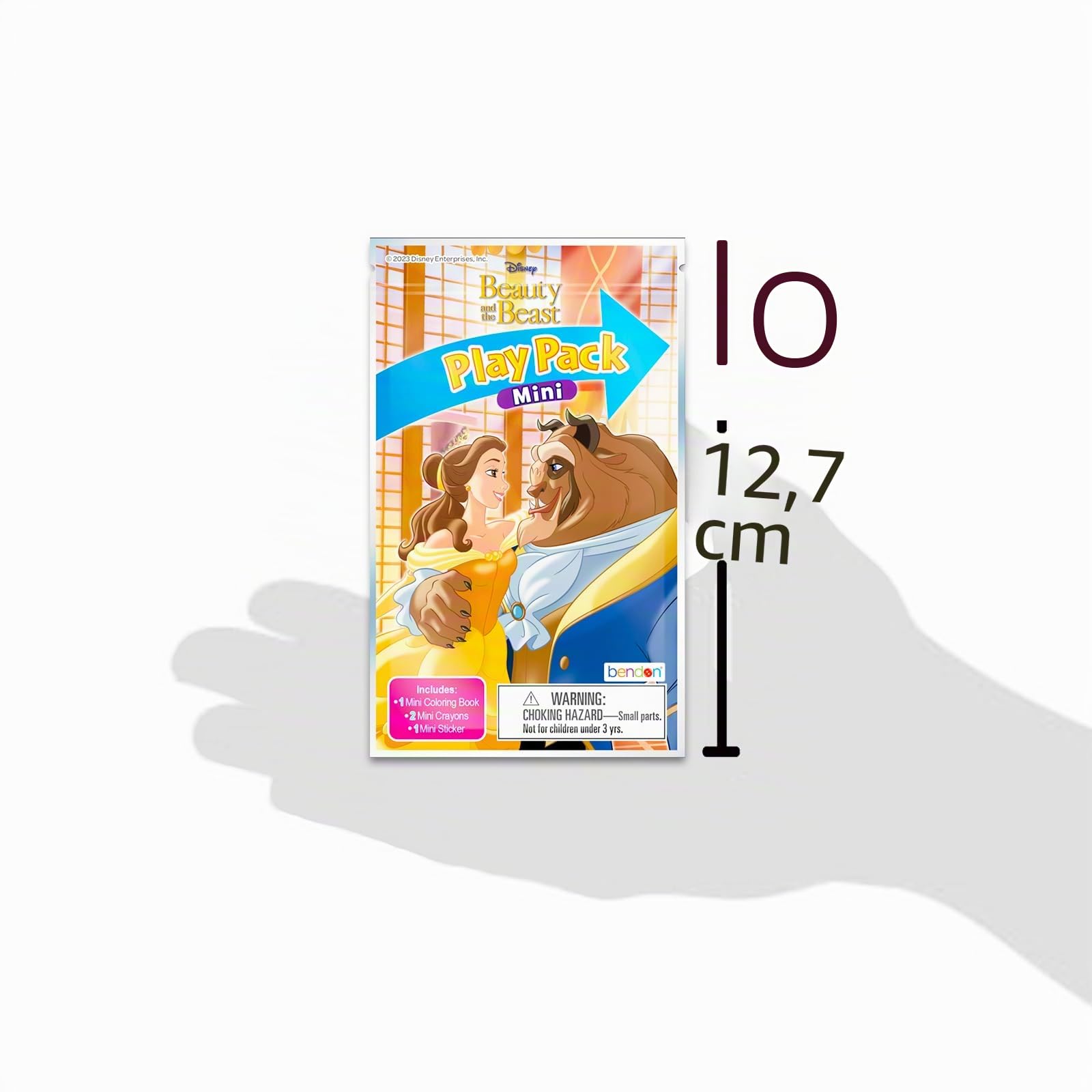 Disney Princess Set di regali per feste di compleanno La bella e la bestia, set con 24 confezioni da gioco La bella e la bestia, mini libri da colorare, adesivi e altro per borse
