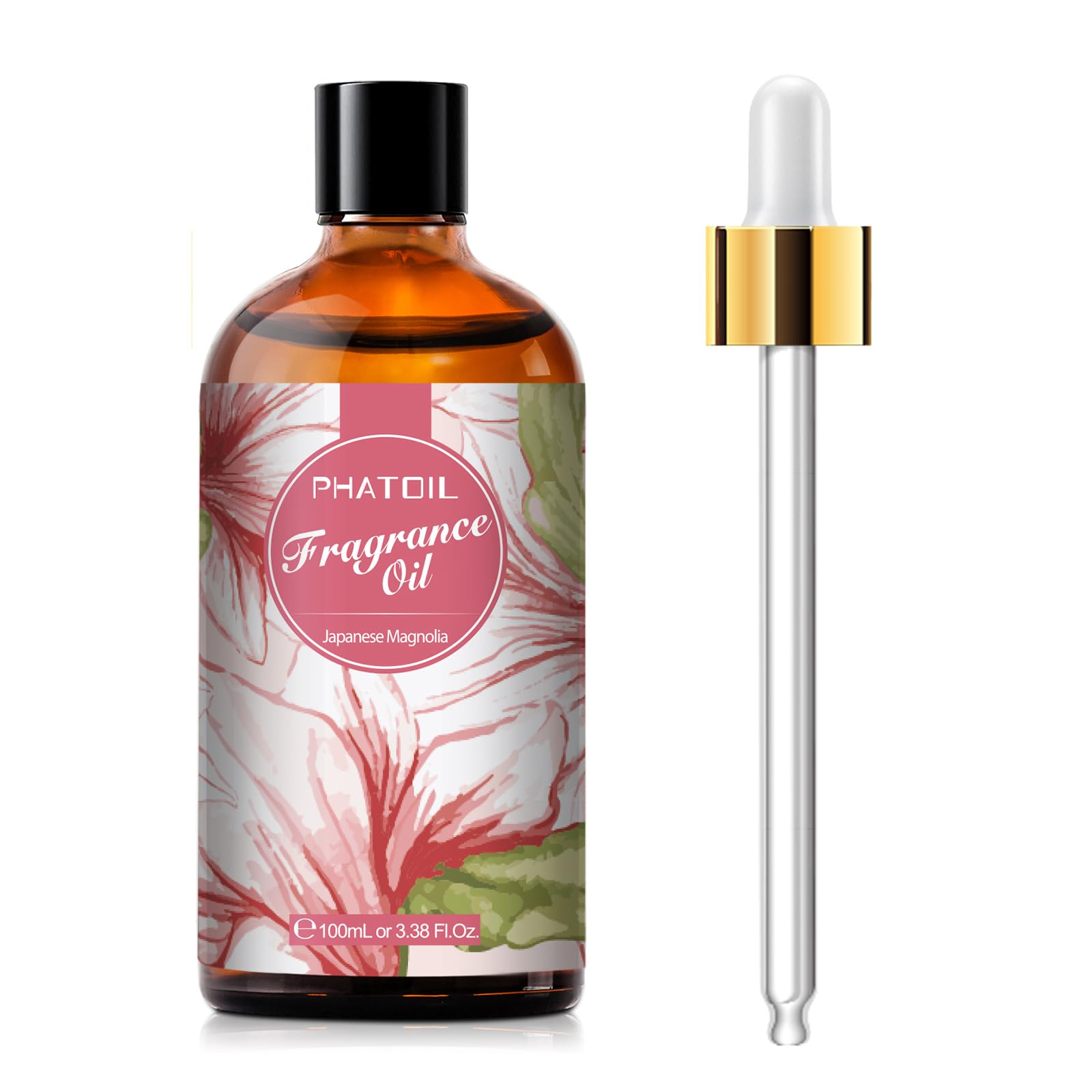 PHATOIL 3.38FL.OZ Japanese Magnolia Fragrance Oils for Aromatherapy, Essential Oils for Diffusers for Home, Perfect for Diffuser, DIY Candle and Soap Making, DIY Scented Products - 100ml