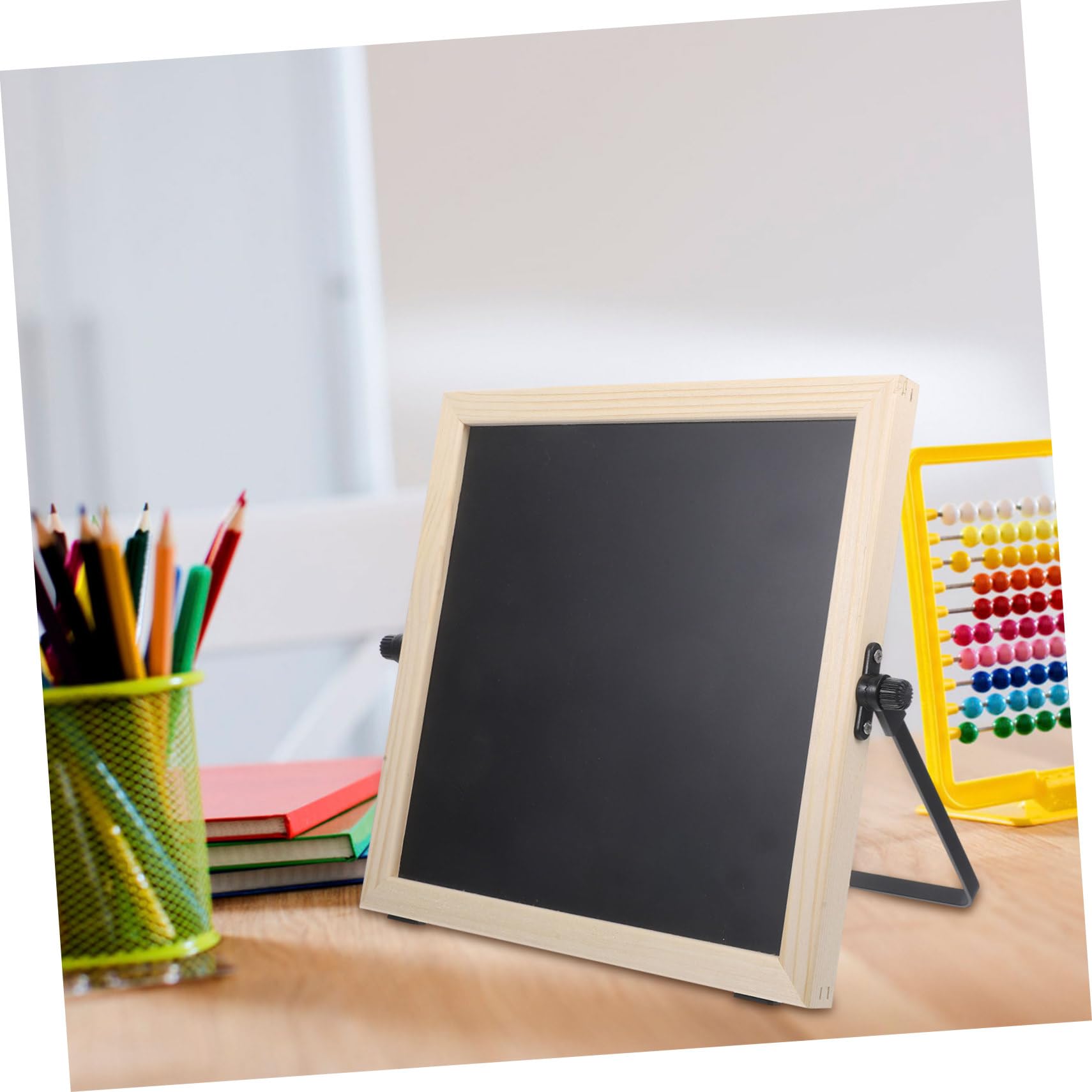 Pizarra de Escritura de Escritorio Doble Cara con Soporte 1 Pieza