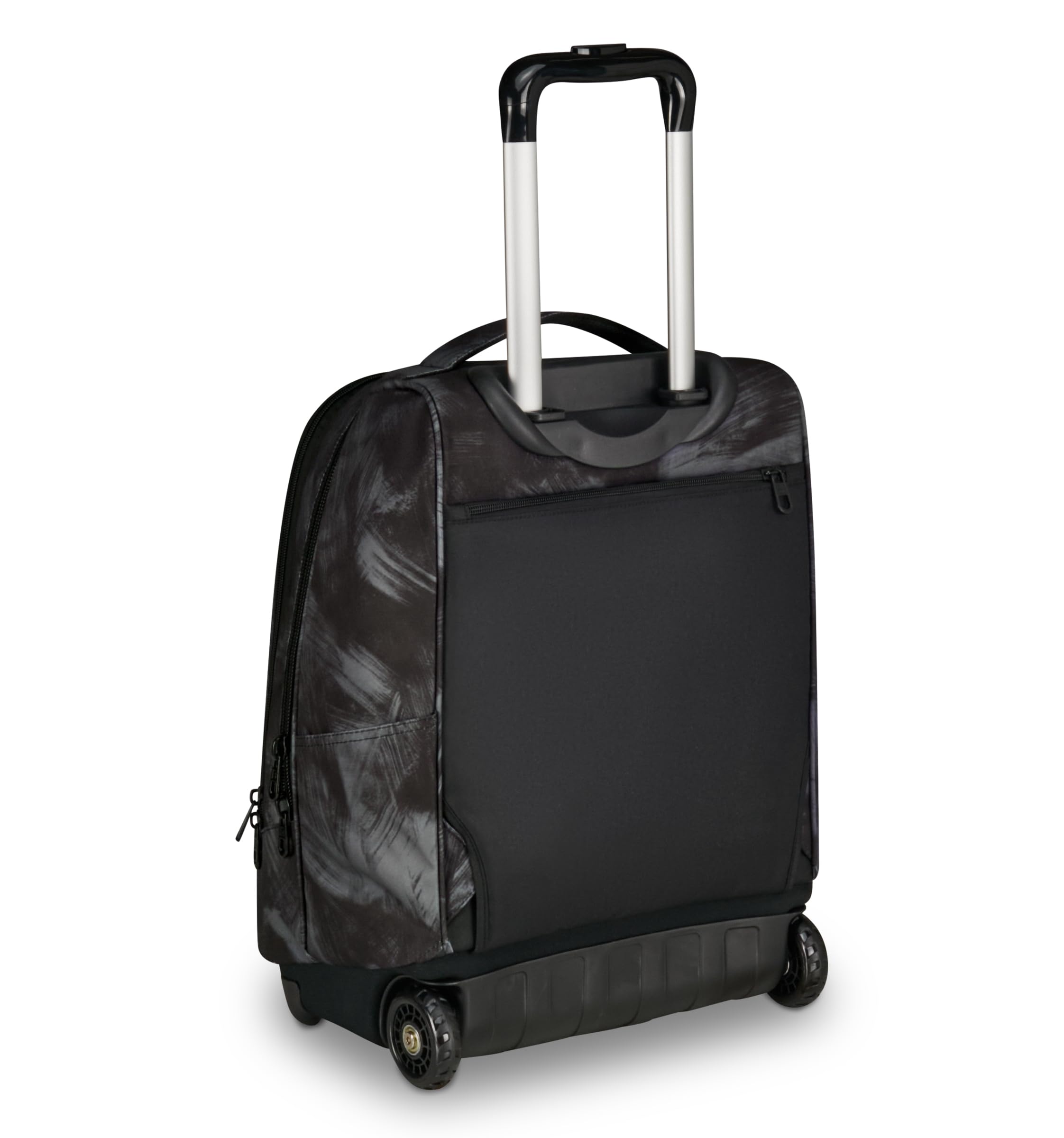 Invicta Trolley New Benin Fantasy, 36 L, Doppio Uso, Doppio Scomparto, Tasca Porta Borraccia, Scuola e Tempo Libero, Brushed Black, Bambini e Ragazzi, nero/grigio
