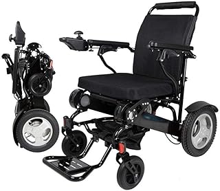 CCYENG Sillas de Ruedas Silla de Ruedas eléctrica portátil Plegable de aleación de Aluminio de Gran Capacidad, 180 kg, 2 Piezas, Color Amarillo, ergonómicamente Adecuada para p