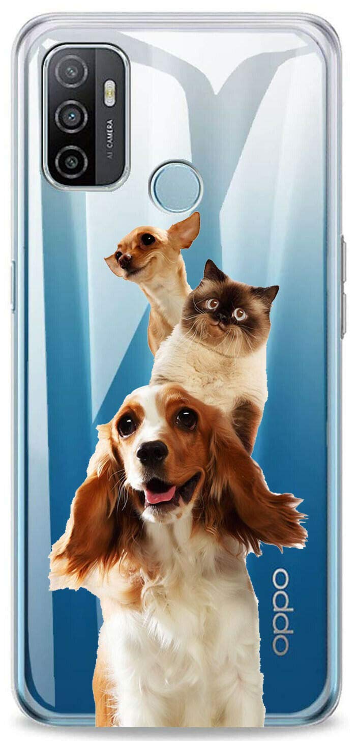 Mixroom - Cover Custodia Back case In TPU Silicone Morbido Per Oppo Reno 2Z Fantasia Gatto Occhi Azzurri M569
