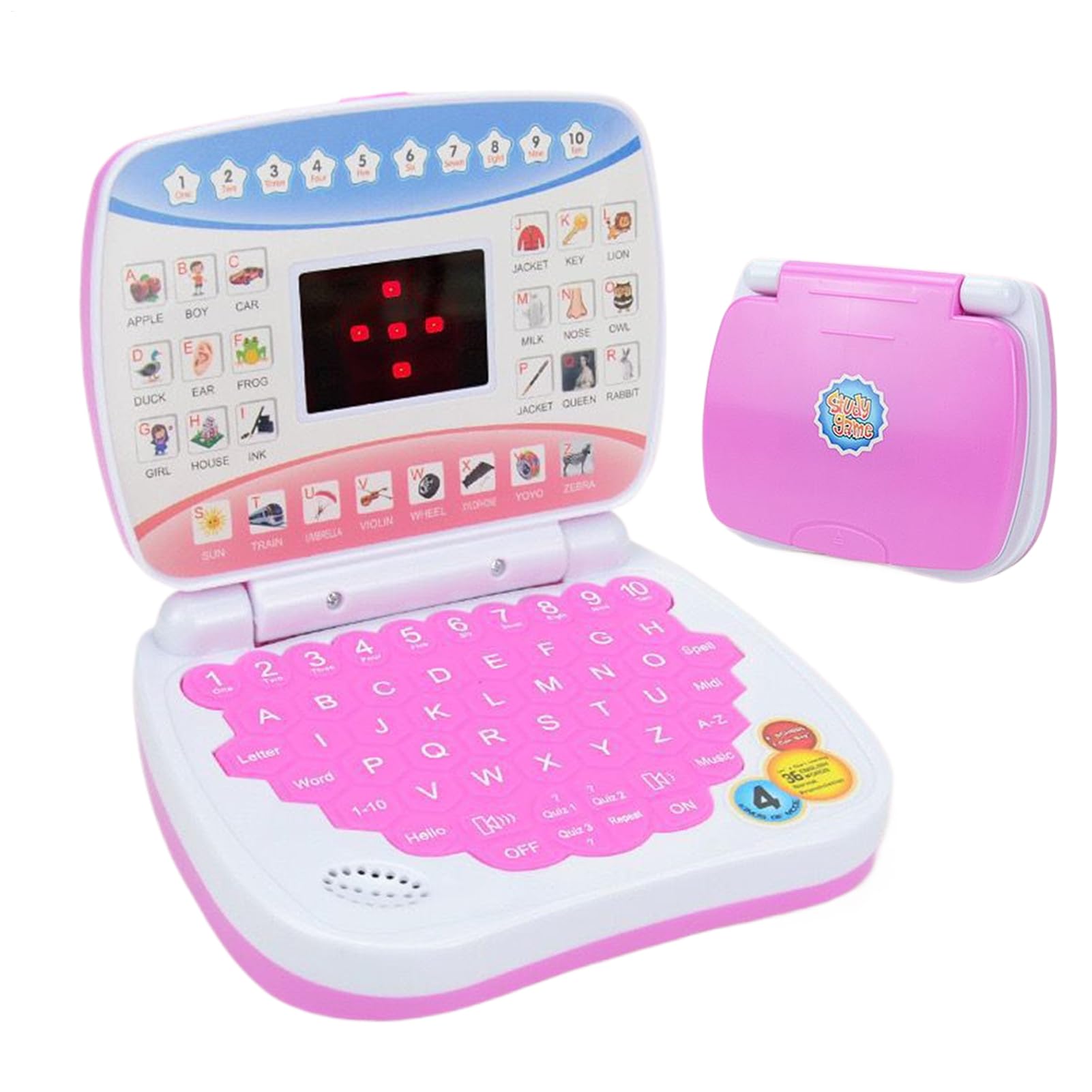 Kids Laptop Toy - Kids Musical Toy Laptop, Educational Toy Laptop for Kindergarten | Toddler Tech Laptop Educational Toy, Early Learning Computer Toy for Kids, Eye-Friendly Learning Toy