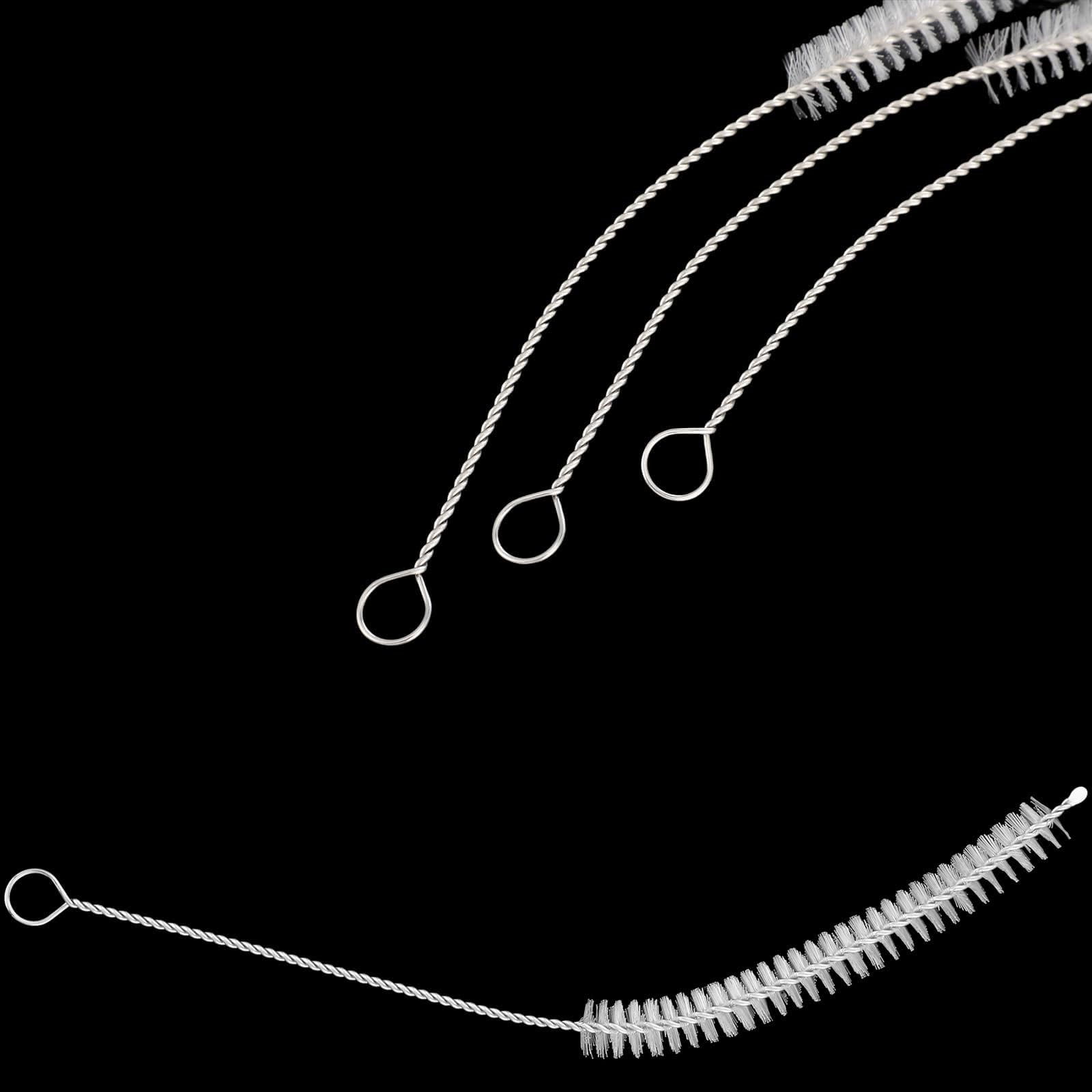 Spazzole sterili per tracheostomia, 10 Pezzi di spazzole per Tubi faringei, Spazzola per la Pulizia dei Tubi con setole in Nylon per Forniture per tracheostomia,8mm