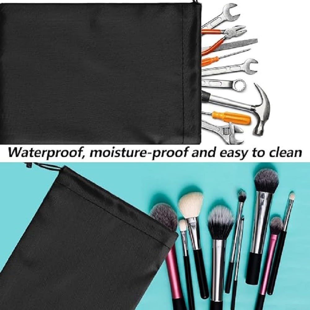 Bolsa de almacenamiento impermeable con cordón para viajes, fabricada con tela Oxford 210D con revestimiento plateado y durabilidad de costura reforzada (15 x 20 cm) — view 8