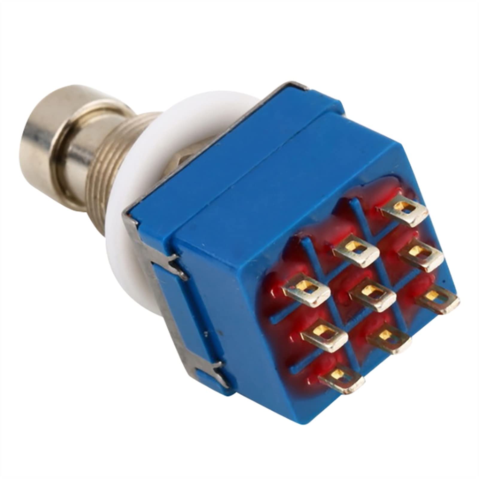 KESHUO 9-Pin 3Pdt Stomp Foot Converter for Guitar Effects Pedal Box Guitar Kit Accessories