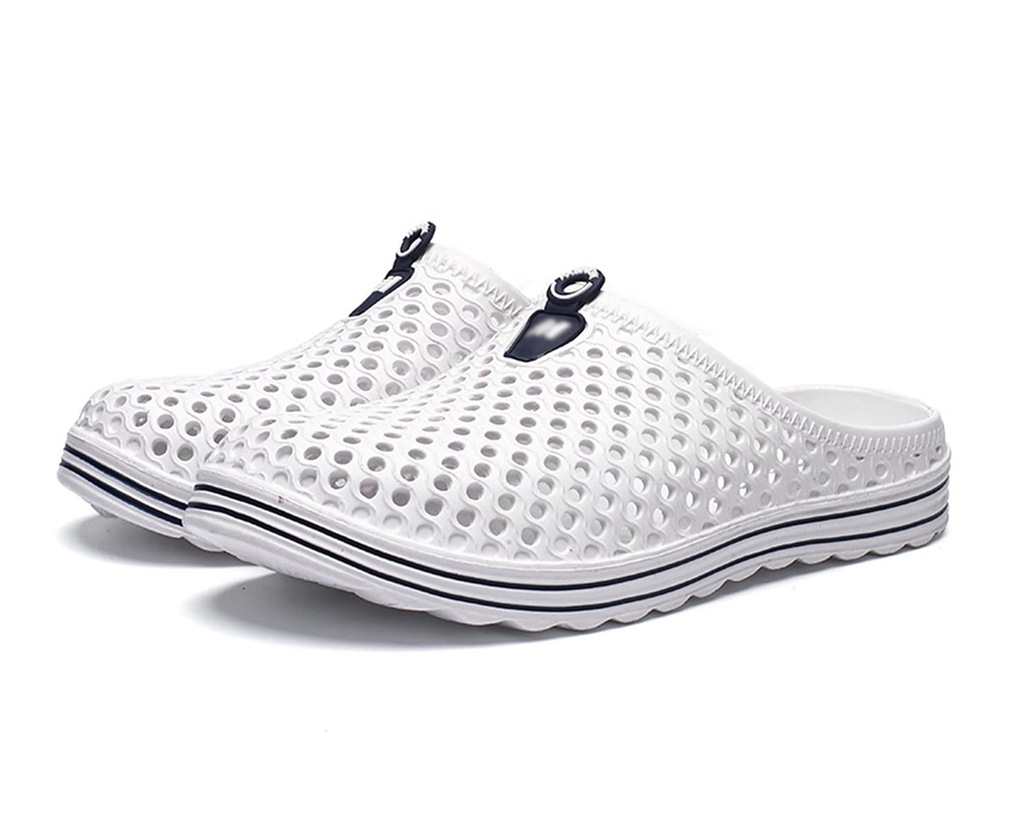 Unisex Mesh Holes Sandal Closed-Toe Clog Waterproof Slide Sandal Casual Beach Sandal