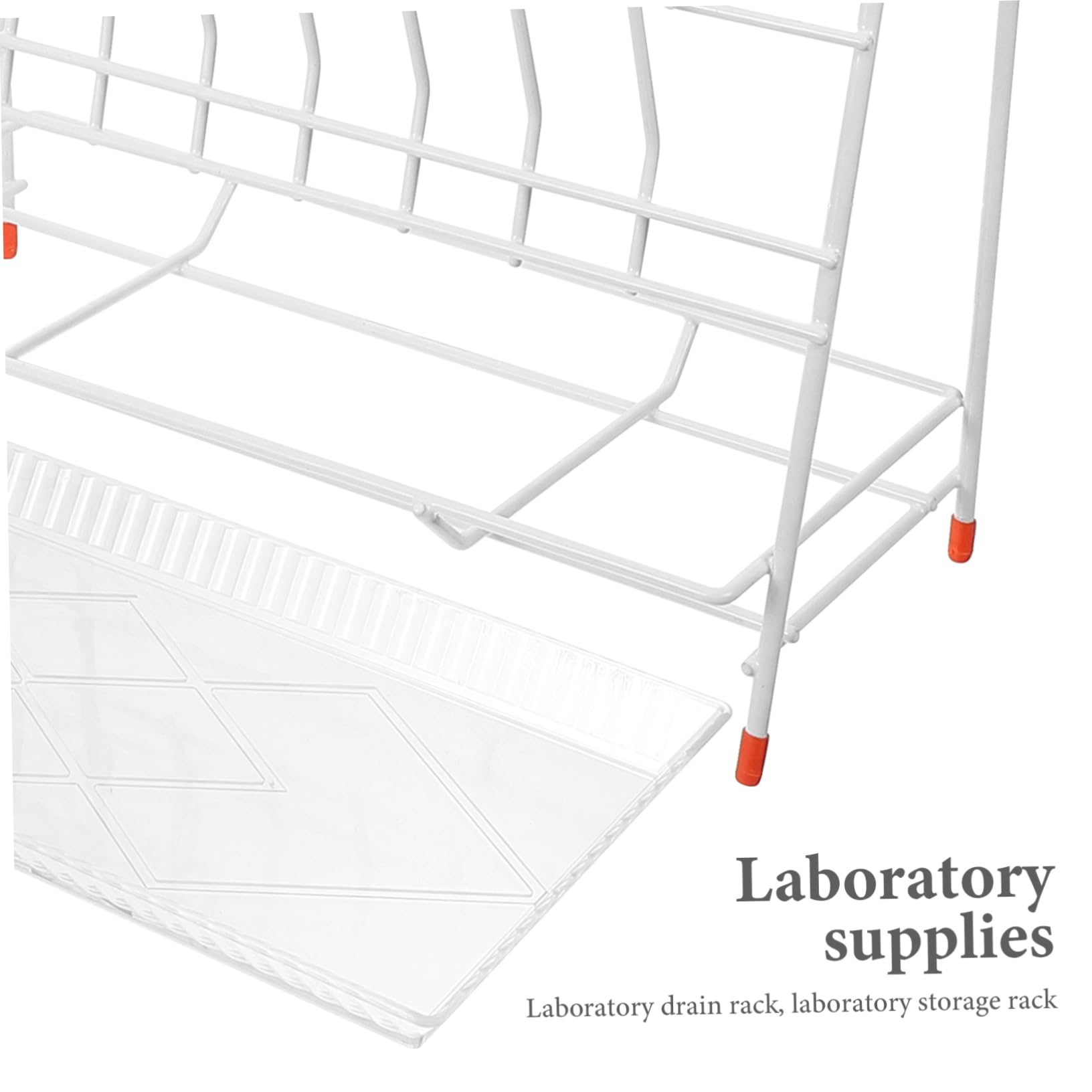 PartyKindom Égouttoir Verre en Fer Blanc à 32 Emplacements, Séchoir Tubulaire pour Laboratoire, Séchage des Bouteilles, Gain de Place et Nettoyage Facile