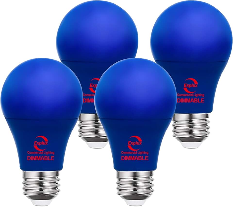blue outdoor light bulbs