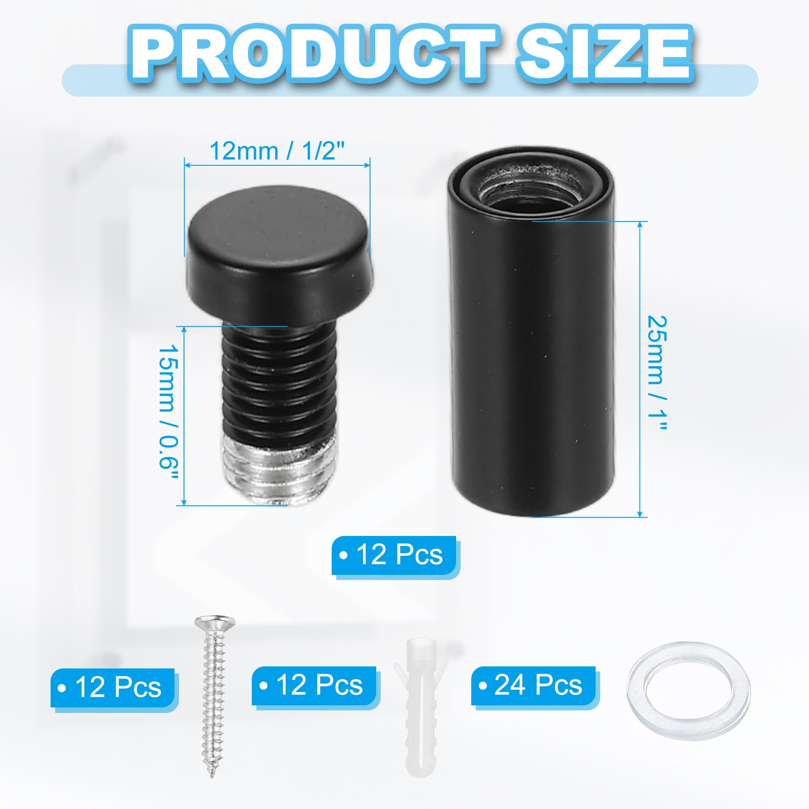PATIKIL 12x30mm Standoff Screws - Image 2