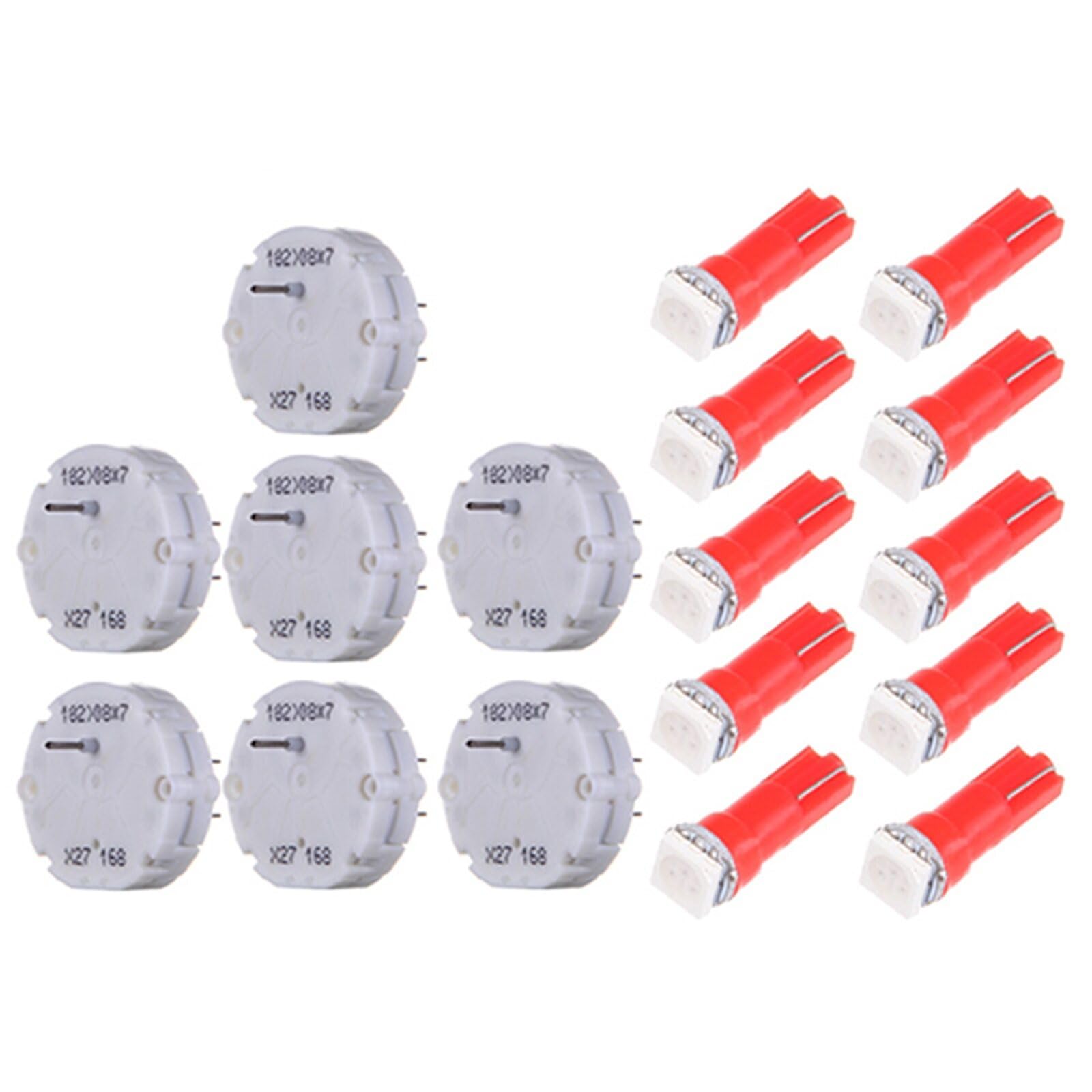 LBRST 7 x X27.168 White 168 Stepper Motor 9 x T5 1-5050-SMD Red 74 73 2721 Instrument Lights