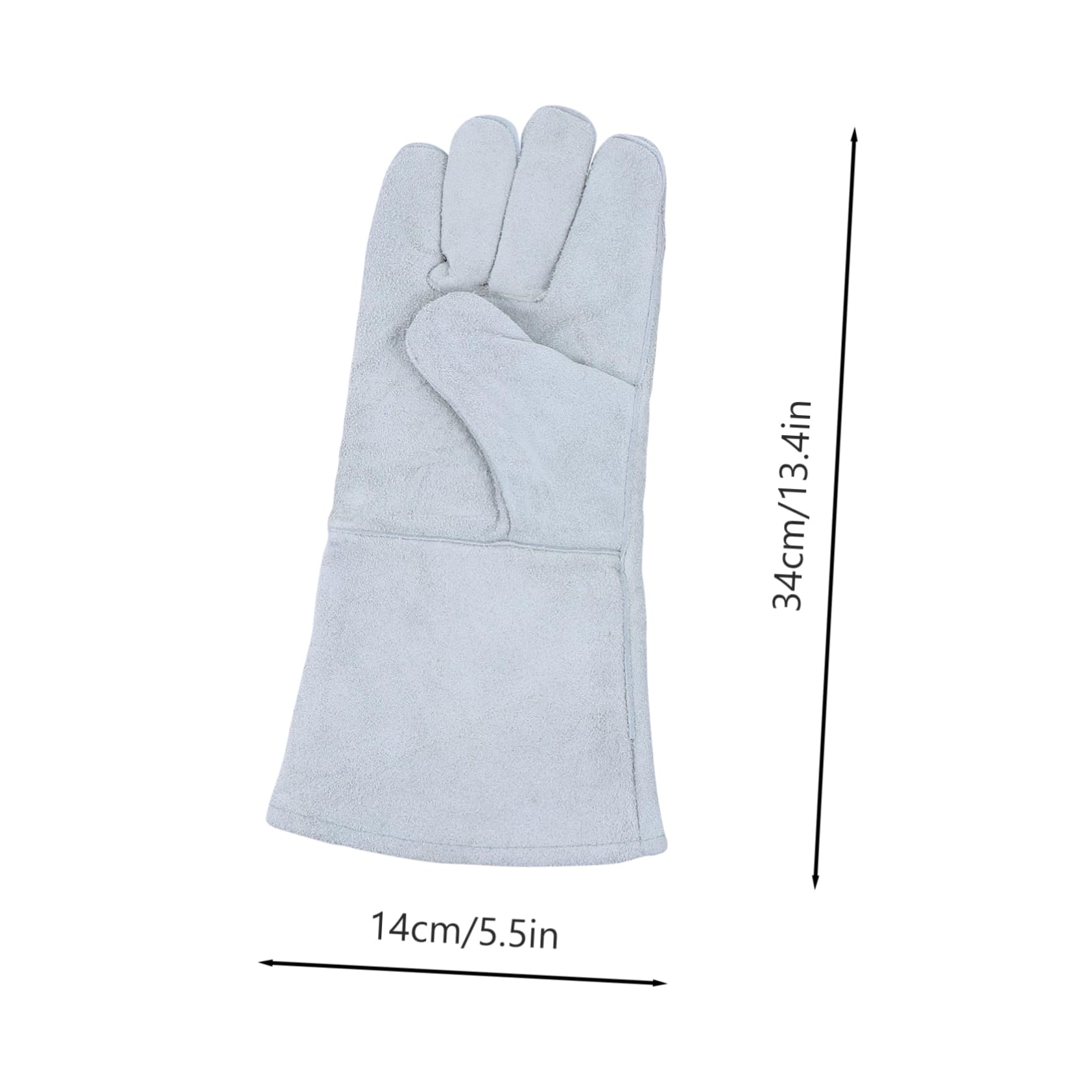 DOITOOL Heat Resistant Welder Gloves Insulated Cowhide Leather Fire Oven Grilling Working Gloves for Cold Weather