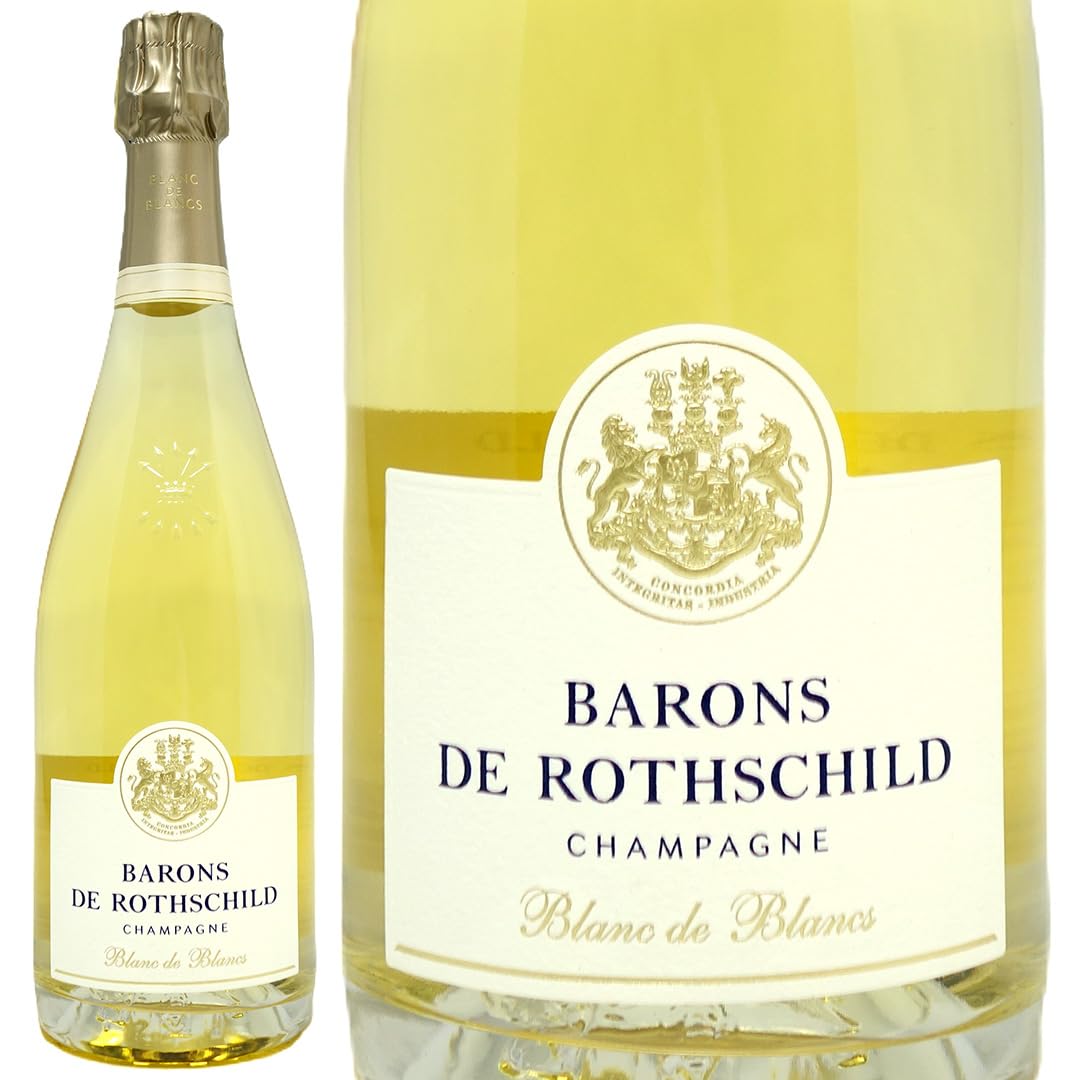 Amazon.co.jp: Champagne Baron de Rothschild Blanc de Blanc 25.5 fl