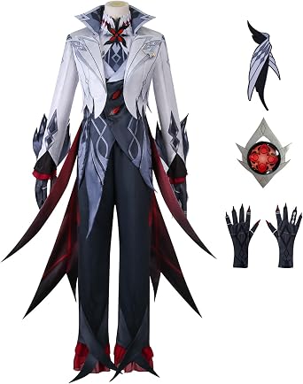 Weixu Cosplay Costume Long Trench Uniform Suit Halloween Carnival Party Outfit for Men