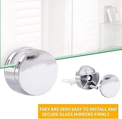 Miniatura 4 de Clips de espejo, espejo de aleación de zinc, clip de vidrio flotante, en forma de h, soporte para espejos de pared, clip, espejos de baño, espejo de