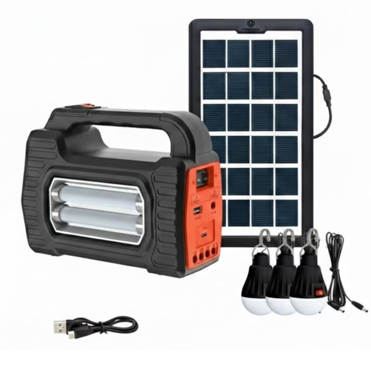 Drumstone (𝟏𝟓 𝐘𝐞𝐚𝐫𝐬 𝐖𝐚𝐫𝐫𝐚𝐧𝐭𝐲) Compact Solar Lighting Kit with Inverter, LED Lamps & USB Output, Portable Solar Panel Backup System for Home, Camping & Emergency Use-image-39